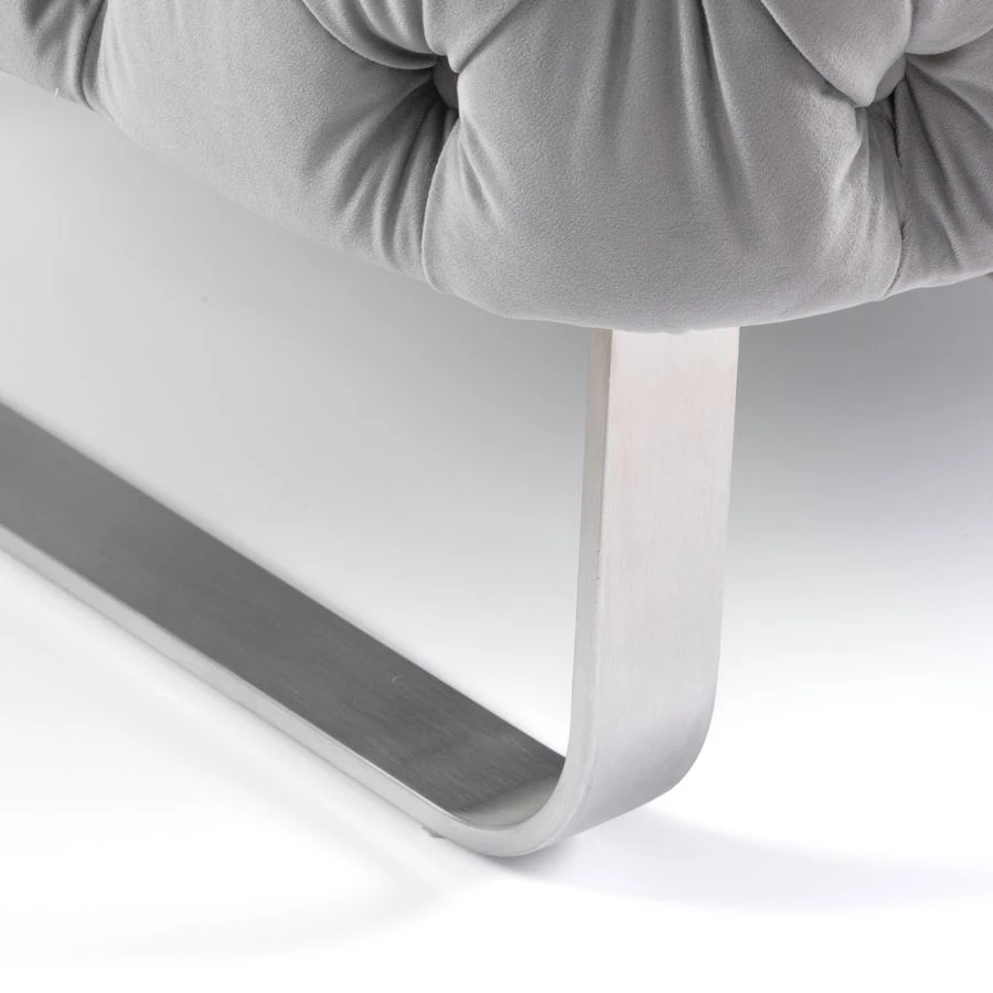 Grosvenor Armchair - Dove Grey - Brushed Silver 8 Grosvenor Armchair - Dove Grey - Brushed Silver - Image 6