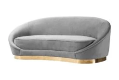 Selini Three Seat Sofa - Dove Grey Brass Base -Furniture Sale Store 294 selini three seat sofa grey cutout 1 web