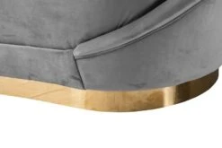 Selini Three Seat Sofa - Dove Grey Brass Base -Furniture Sale Store 294 selini three seat sofa grey detail 1 web