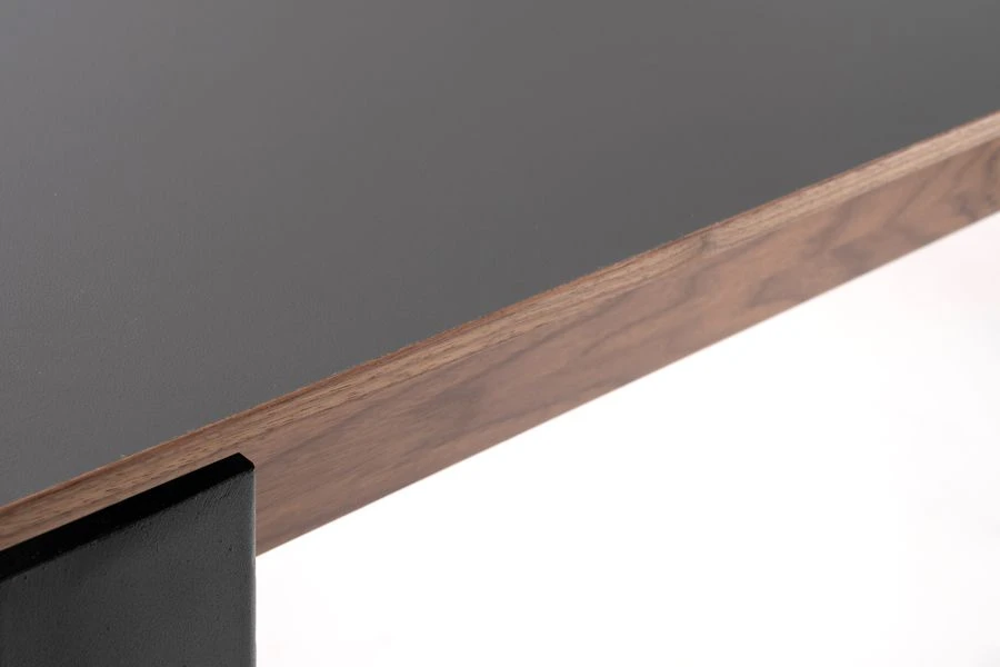 Corinna 10 Seat Dining Table Grey - Black Legs 6 Corinna 10 Seat Dining Table Grey - Black Legs - Image 4