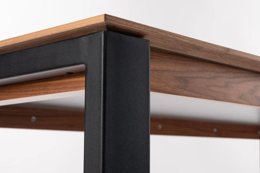 Corinna 12 Seat Dining Table Grey - Black Legs 4 Corinna 12 Seat Dining Table Grey - Black Legs - Image 2