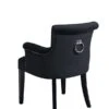 Positano Carver Chair With Back Ring - Black Velvet 2 Positano Carver Chair With Back Ring - Black Velvet -Furniture Sale Store 460 positcarvblkrearco web 2