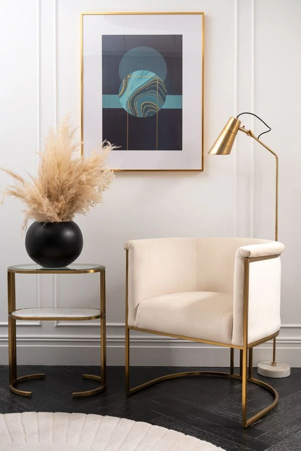 Agate Green No.1 Wall Art - Brass Frame 4 Agate Green No.1 Wall Art - Brass Frame - Image 2