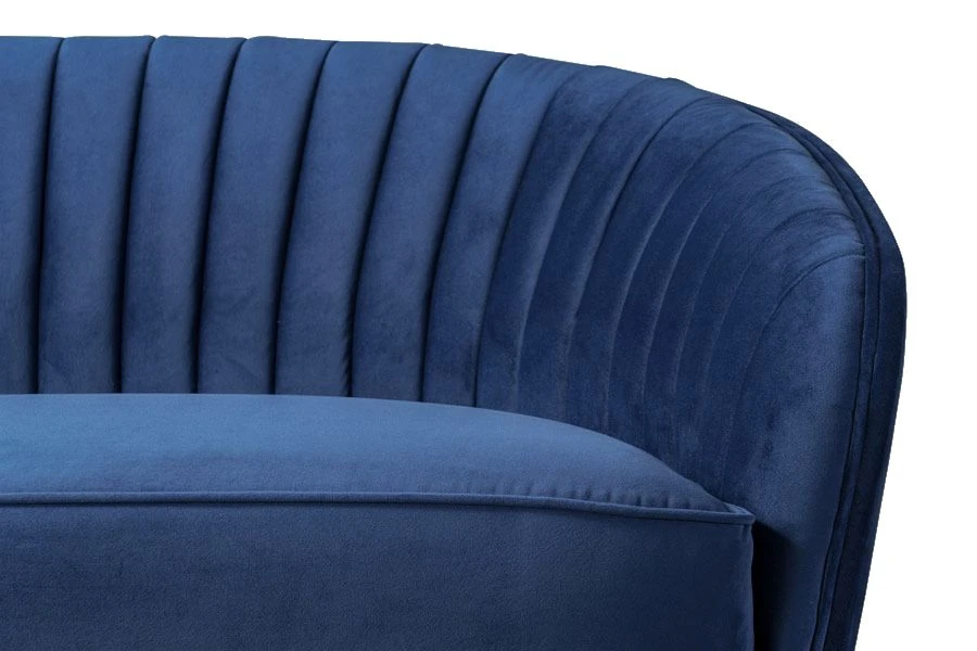 Alice Two Seat Sofa - Navy Blue - Image 5