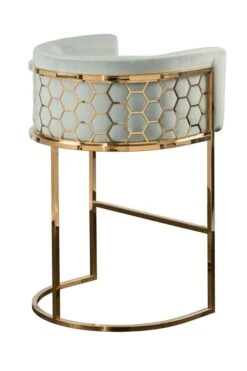 Alveare Counter Stool Brass - Jade