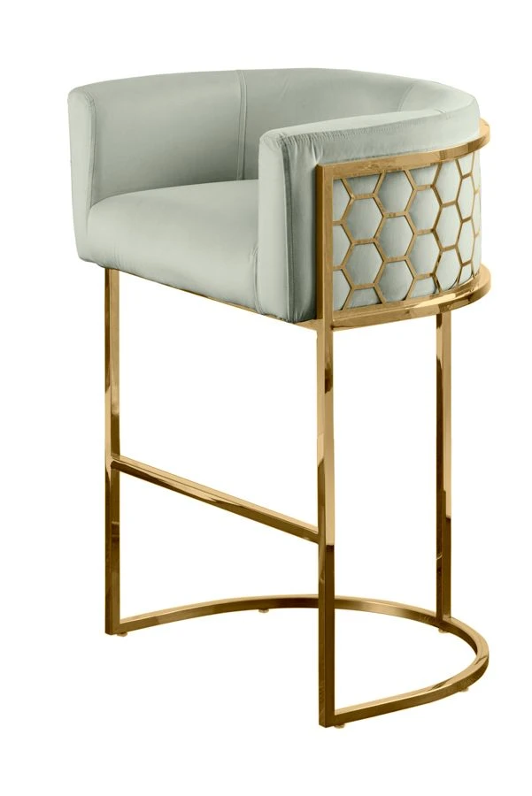 Alveare Counter Stool Brass - Jade 5 Alveare Counter Stool Brass - Jade - Image 3