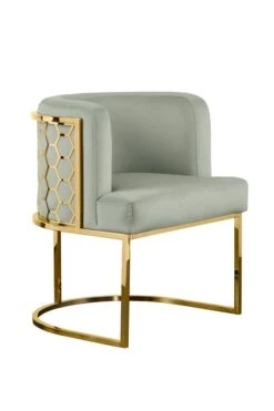 Alveare Dining Chair Brass - Jade -Furniture Sale Store alveare dining chair front web