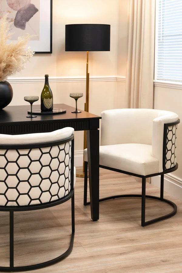 Alveare Dining Chair Black – Chalk 4 Alveare Dining Chair Black – Chalk - Image 2