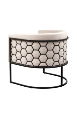 Alveare Tub Chair Black - Chalk