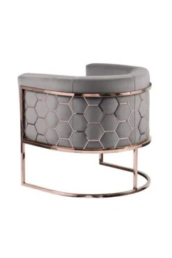 Alveare Tub Chair Copper - Dove Grey
