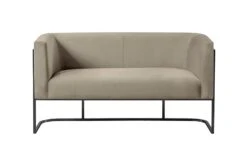 Alveare Two Seat Sofa -Taupe- Black Frame -Furniture Sale Store alveare two seat sofa black taupe cutout 02 web