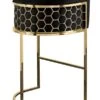 Alveare Counter Stool Brass - Black -Furniture Sale Store alveare brass bar stool back black webready