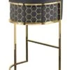 Alveare Counter Stool Brass - Smoke -Furniture Sale Store alveare brass bar stool back smoke grey webready