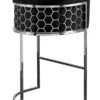 Alveare Counter Stool Silver - Black 1 Alveare Counter Stool Silver - Black -Furniture Sale Store alveare chrome bar stool back black webready