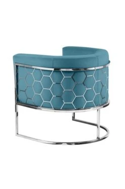 Alveare Tub Chair Silver - Teal