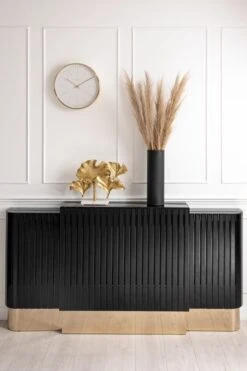 Anastasia Adjustable Black Glass Radiator Cover