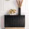 Anastasia Black Glass Radiator Cover 1 Anastasia Black Glass Radiator Cover -Furniture Sale Store anastasia standard radiator cover black brass web