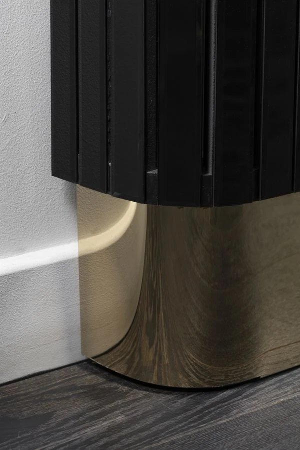 Anastasia Black Glass Radiator Cover 5 Anastasia Black Glass Radiator Cover - Image 3