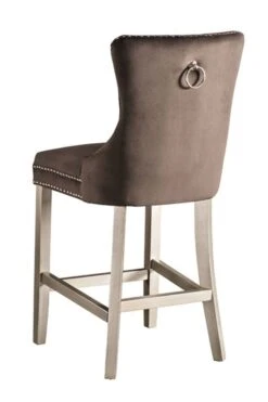 Antoinette Bar Stool Mink -Furniture Sale Store antoinette bar stool pewter legs mink cutout 01 web
