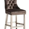 Antoinette Bar Stool Mink -Furniture Sale Store antoinette bar stool pewter legs mink cutout 2 web