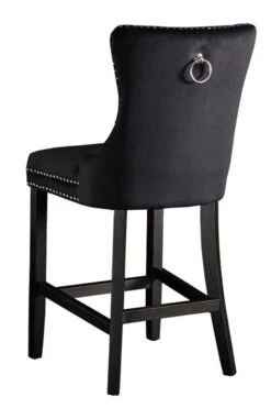 Antoinette Bar Stool Black 10 Antoinette Bar Stool Black -Furniture Sale Store antoinette bar stool wood legs black cutout 02 web