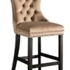 Antoinette Bar Stool Taupe -Furniture Sale Store antoinette bar stool wood legs taupe cutout 01 web