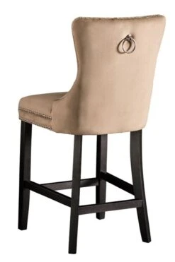 Antoinette Bar Stool Taupe -Furniture Sale Store antoinette bar stool wood legs taupe cutout 02 web
