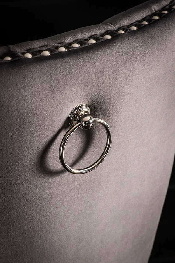 Antoinette Bar Stool - Smoke With Pewter Legs 6 Antoinette Bar Stool - Smoke With Pewter Legs - Image 4