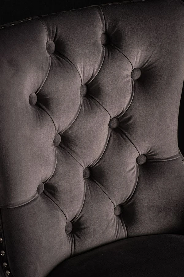 Antoinette Bar Stool - Smoke With Pewter Legs 7 Antoinette Bar Stool - Smoke With Pewter Legs - Image 5