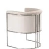 Aria Tub Chair - Chalk - Silver -Furniture Sale Store aria tub chair back cutout web