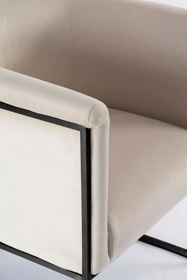 Aria Tub Chair – Chalk – Black Frame 8 Aria Tub Chair – Chalk – Black Frame - Image 6