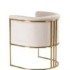 Aria Tub Chair - Chalk - Brass 2 Aria Tub Chair - Chalk - Brass -Furniture Sale Store aria tub chair chalk brass back cutout web