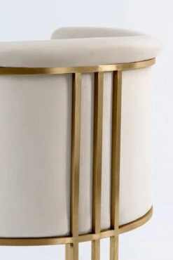 Aria Tub Chair - Chalk - Brass 16 Aria Tub Chair - Chalk - Brass -Furniture Sale Store aria tub chair chalk brass detail 2 cutout web