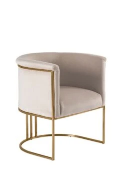 Aria Tub Chair - Chalk - Brass 14 Aria Tub Chair - Chalk - Brass -Furniture Sale Store aria tub chair chalk brass front cutout web