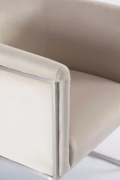 Aria Tub Chair - Chalk - Silver -Furniture Sale Store aria tub chair detail 3 web