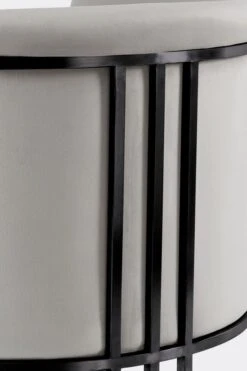 Aria Tub Chair – Dove Grey – Black Frame 10 Aria Tub Chair – Dove Grey – Black Frame -Furniture Sale Store aria tub chair dove grey black detail 2 cutout web