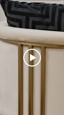 Aria Tub Chair - Chalk - Brass 13 Aria Tub Chair - Chalk - Brass -Furniture Sale Store aria tube play button