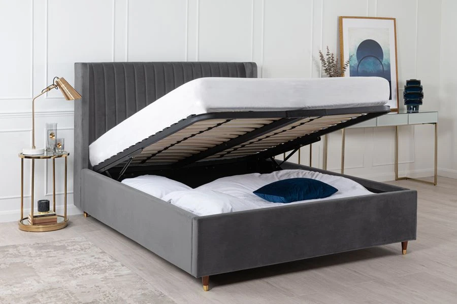 Baxter Storage Bed Grey 4 Baxter Storage Bed Grey - Image 2