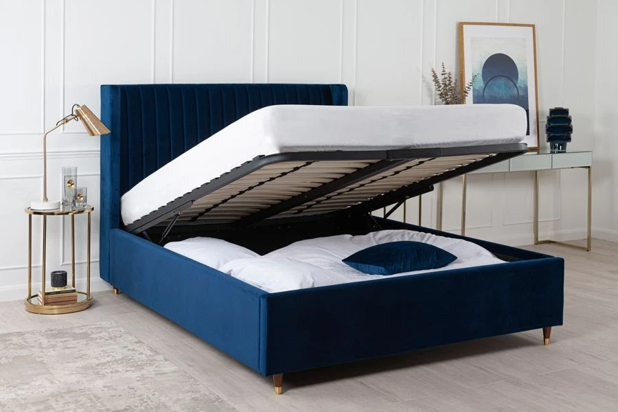 Baxter Storage Bed Royal Blue 4 Baxter Storage Bed Royal Blue - Image 2