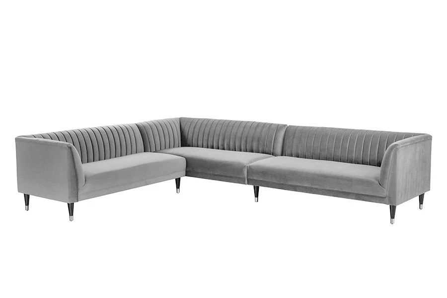Baxter Large Left Hand Corner Sofa - Dove Grey 3 Baxter Large Left Hand Corner Sofa - Dove Grey