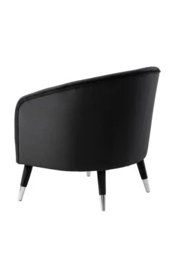 Bellucci Armchair - Black - Silver Caps 8 Bellucci Armchair - Black - Silver Caps -Furniture Sale Store bellucci armchair black back web 1