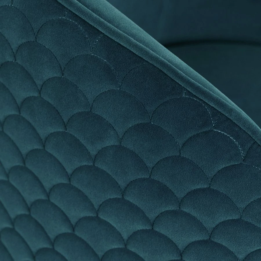 Bellucci Scales Dining Chair - Peacock - Brass Caps 6 Bellucci Scales Dining Chair - Peacock - Brass Caps - Image 4