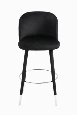 Bellucci Counter Stool - Black - Silver Caps 12 Bellucci Counter Stool - Black - Silver Caps -Furniture Sale Store bellucci barstool silver black cutout 01 web 1