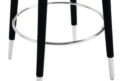 Bellucci Counter Stool - Black - Silver Caps 13 Bellucci Counter Stool - Black - Silver Caps -Furniture Sale Store bellucci barstool silver black cutout 04 web