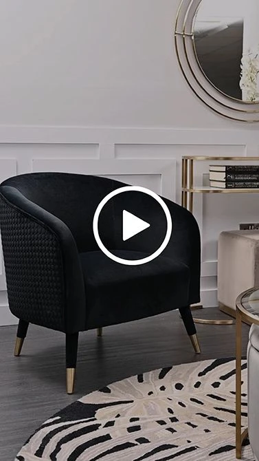 Bellucci Circles Armchair - Black - Brass Caps 5 Bellucci Circles Armchair - Black - Brass Caps - Image 3