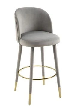 Bellucci Counter Stool - Dove Grey - Brass Caps 9 Bellucci Counter Stool - Dove Grey - Brass Caps -Furniture Sale Store bellucci barstool brass dove cutout 02 web