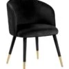 Bellucci Circles Dining Chair - Black - Brass Caps 2 Bellucci Circles Dining Chair - Black - Brass Caps -Furniture Sale Store belluci black brass front cutout web