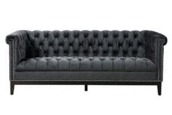 Bergmann Three Seat Sofa – Black