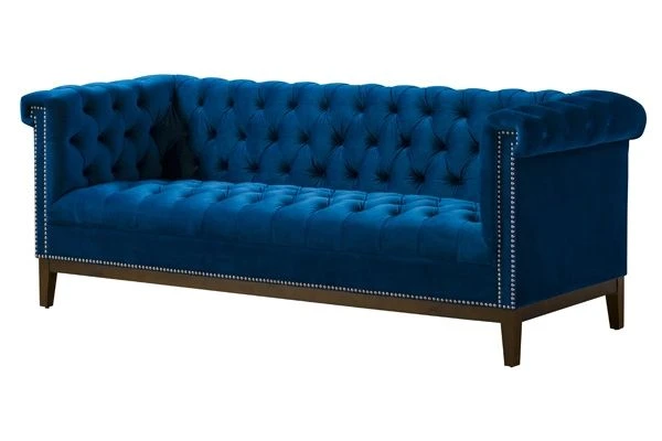 Bergmann Three Seat Sofa - Navy Blue 5 Bergmann Three Seat Sofa - Navy Blue - Image 3