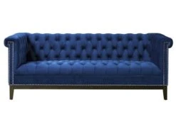 Bergmann Three Seat Sofa - Navy Blue